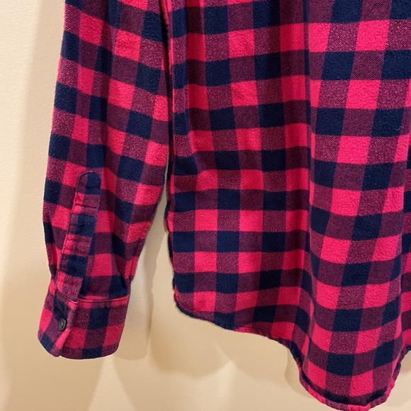 LANDS’ END Checked Flannel Shirt - Picture 6 of 13